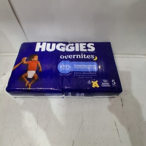 50PK HUGGIES WINNE THE POOH OVERNITES BABY DIAPERS - SIZE 5 (27LB+) image 2