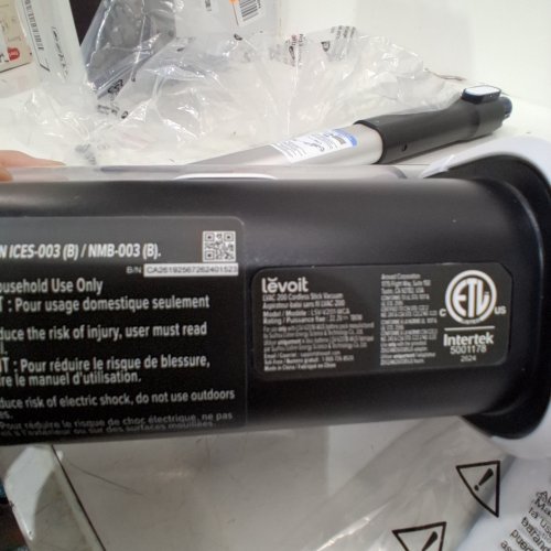LEVOIT CORDLESS STICK VACUUM ANTI TANGLE - 180W - 22V - WHITE/BLACK (MODEL:LSV-V201-WCA) image 3