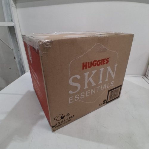 192PK HUGGIES SKIN ESSENTIALS DISPOSABLE BABY DIAPERS - SIZE 2 (12-18 LBS) image 3