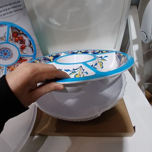 PANDEX MELAMINE SERVING PLATE - BLUE PATTERN (MODEL:1901790) image 3