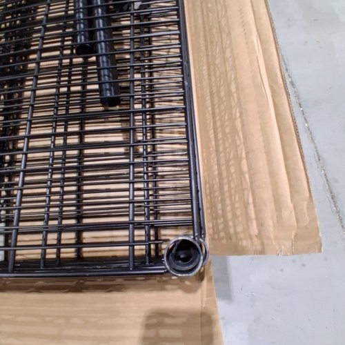 REIBII WIRE SHELVING UNIT WITH WHEELS - 2400LBS - 55" X 24" X 76" - BLACK (MODEL: RBBT4LL140) image 5