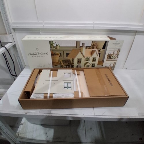 HEARTH & HAND WITH MAGNOLIA WOOD COTTAGE DOLLHOUSE SET - 35.25" X 15.5" X 27.2" - MULTI-COLOUR (MODEL: 324-06-0211) image 3
