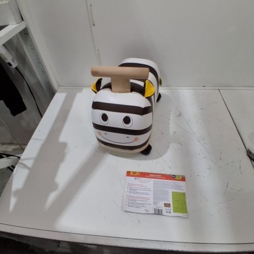 KIDS B. TOYS ZIPPITY ZEBRA RIDE ON TOY - 17"X15" - ZEBRA/BLACK/WHITE - (MODEL: BX2139C1Z) image 2