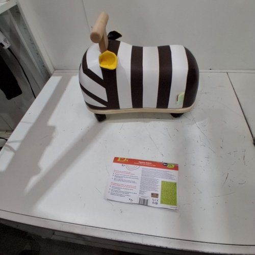 KIDS B. TOYS ZIPPITY ZEBRA RIDE ON TOY - 17"X15" - ZEBRA/BLACK/WHITE - (MODEL: BX2139C1Z) image 3