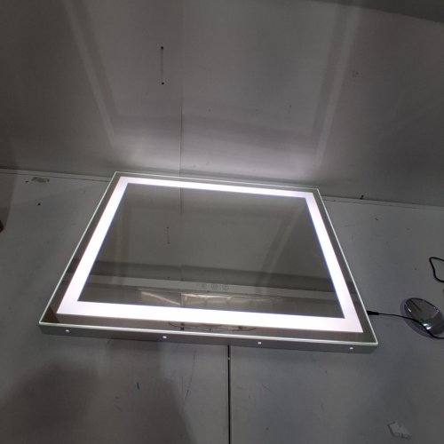 VANITY MIRROR WITH LED LIGHT AND STAND - 20" - WHITE image 2