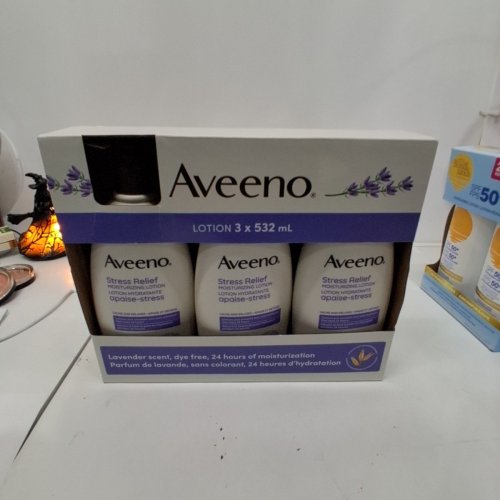 3PK AVEENO SKIN RELIEF LAVENDER LOTION - 532ML/EACH image 2