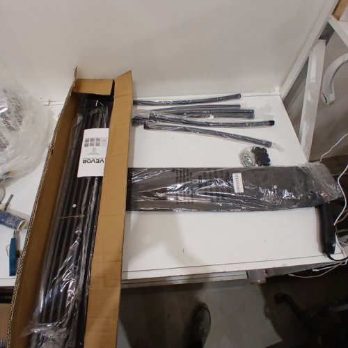 3 -PANELS FABRIC ROOM DIVIDER FOR OFFICE / BEDROOM - 74" X 102" -BLACK (MODEL: PFTSTGSH05) image 2