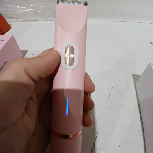 WOMEN'S ELECTRIC DUAL HEADED SHAVER BIKINI TRIMMER - 2-IN-1, USB RECHARGEABLE - PINK (MODEL: ZB-0236L) image 2