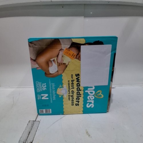 136PK PAMPERS SWADDLERS DIAPERS - NEWBORN SIZE image 3
