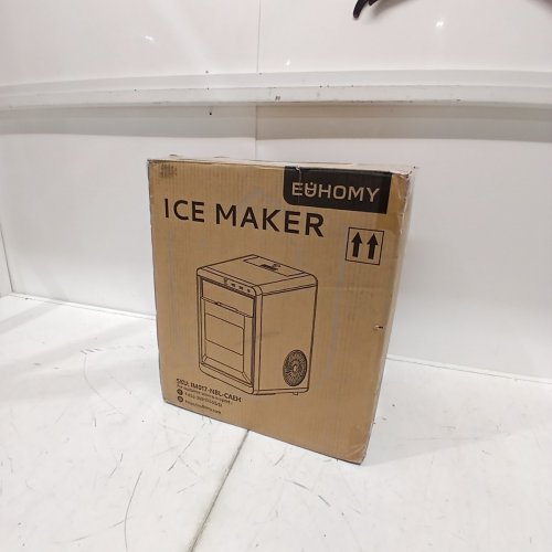 EUHOMY SELF-CLEANING COUNTERTOP SONIC NUGGET ICE MAKERS WITH ICE SCOOP AND BASKET - 1.8L TANK - 40LBS/ 24HOURS - BLACK/STAINLESS STEEL (MODEL: IM017-N) image 5