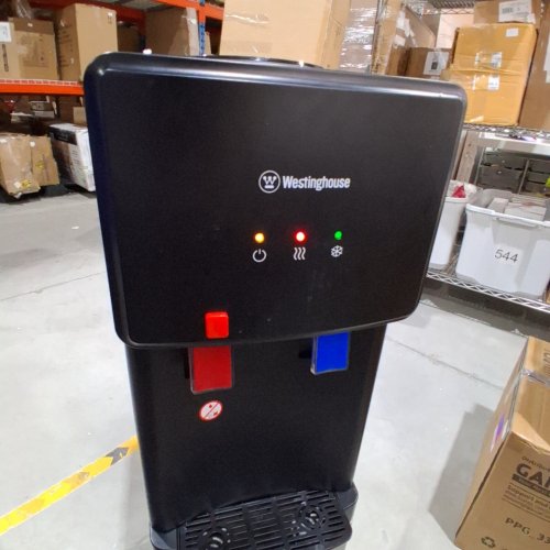 WESTINGHOUSE PREMIUM TOP LOADING WATER DISPENSER, HOT/COLD WATER - 3-5GAL BOTTLE - BLACK (MODEL: WKWDT99SS) image 2