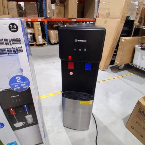 WESTINGHOUSE PREMIUM TOP LOADING WATER DISPENSER, HOT/COLD WATER - 3-5GAL BOTTLE - BLACK (MODEL: WKWDT99SS) image 3