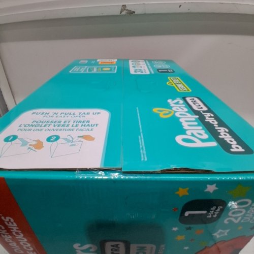 200PK PAMPERS BABY DRY ULTRA, FRAGRANCE FREE DIAPERS - SIZE 1 image 3