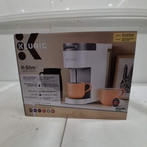 KEURIG K-SLIM SINGLE SERVE COFFEE MAKER - WHITE image 8