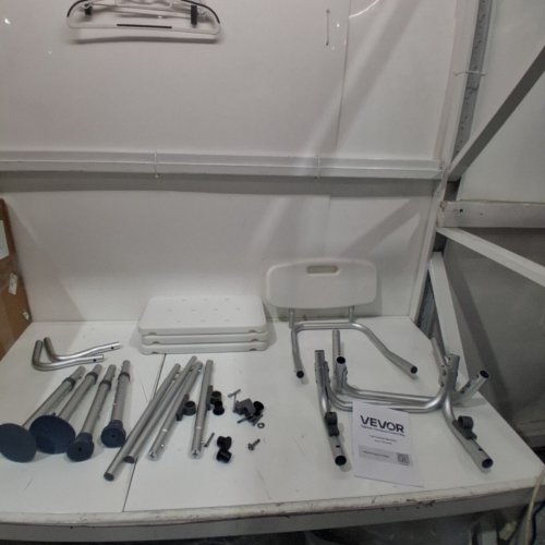 TUB TRANSFER BENCH FOR BATHTUB, ADJUSTABLE SHOWER SEATS FOR ADULTS - 400LBS CAPACITY - WHITE/SILVER (MODEL: FBL630263) image 2