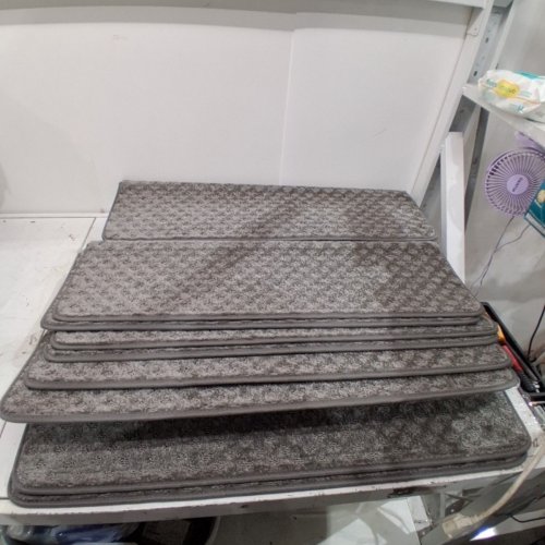 14PK PURE ERA BULLNOSE CARPET STAIR TREADS - 30" X 9" - GRAY image 2