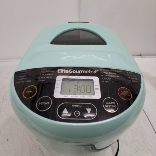 ELITE GOURMET PROGRAMMABLE BREAD MAKER MACHINE - 2LBS - MINT (MODEL: EBM8103M) image 2