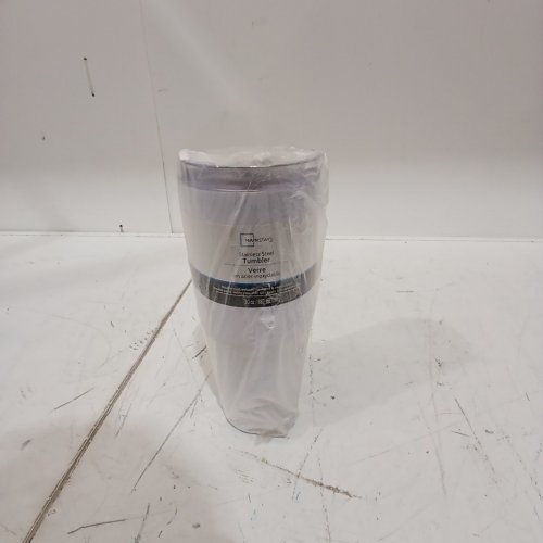 MAINSTAYS STAINLESS STEEL TUMBLER - 30 OZ - WHITE (ITEM: WMCA04325) image 5