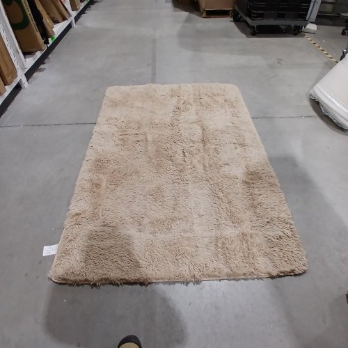 SHAG AREA RUG - 4FT X 6FT - BEIGE image 3