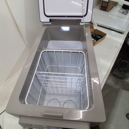 EUHOMY ELECTRIC COOLER CAR REFRIGERATOR WITH BLUETOOTH APP CONTROL - 12V/24V DC - 47QT - BLACK/GREY - (MODEL: CF001-45GR-CAEH) image 5