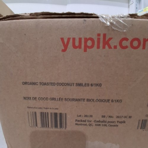 6PK YUPIK ORGANIC TOASTED COCONUT SMILES - 1KG image 3