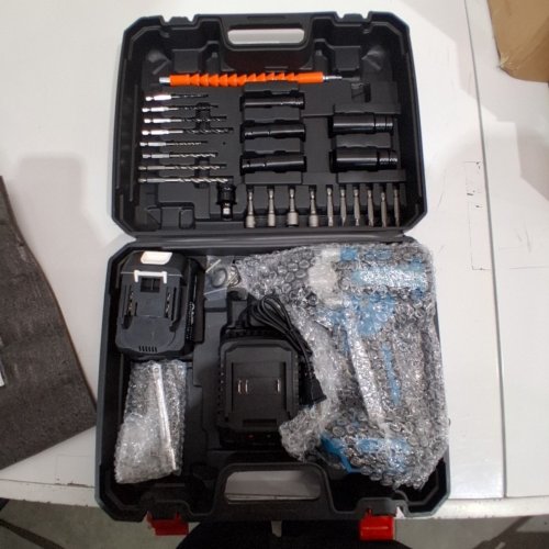 P-KOYEBOLT CORDLESS HIGH TORQUE IMPACT WRENCH KIT WITH 1 BATTERY- 21 V, 2300 RPM - TEAL AND BLACK image 3