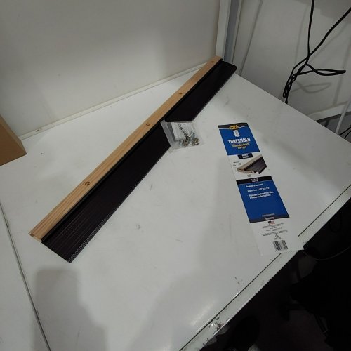 M-D BUILDING PRODUCTS ADJUSTABLE TH393 ALUMINUM & HARDWOOD SILL INSWING - 1-1/8" X 4-9/16" - 36" - BRONZE FINISH (MODEL: 77792) image 2