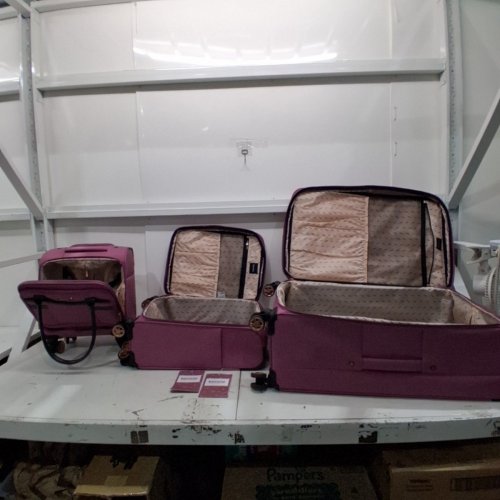 3PC KENSIE SOFTSIDE SPINNER LUGGAGE SET - MELLOW MAUVE (MODEL: KN-A6203-EX-690) image 2