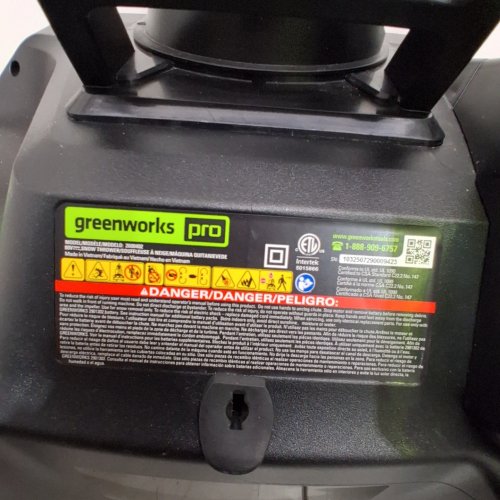 GREENWORKS PRO 80V 20-INCH CORDLESS SNOW THROWER WITH CHARGER AND ADAPTOR - GREEN - (MODEL:2600402) image 5