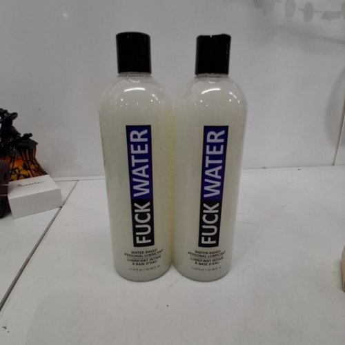 2 FUCKWATER WATER BASED PARABEN-FREE PERSONAL LUBRICANTS - 475ML EACH - UNSCENTED image 2