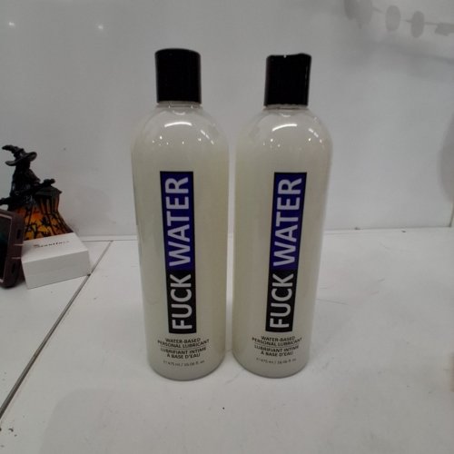 2 FUCKWATER WATER BASED PARABEN-FREE PERSONAL LUBRICANTS - 475ML EACH - UNSCENTED image 3