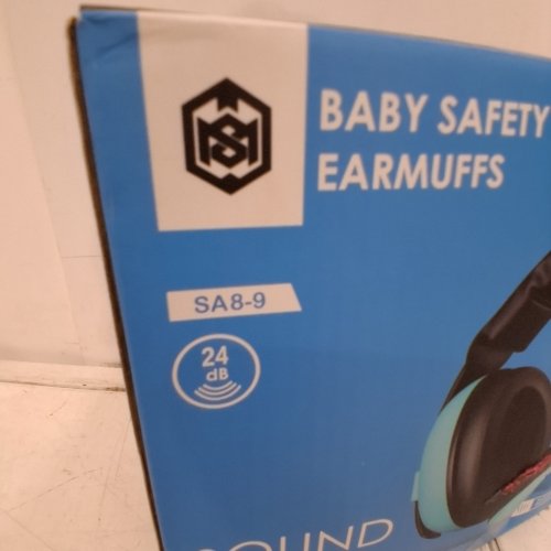 BABY SAFETY NOISEPROOF EARMUFFS - FITS N-2Y - 27DB REDUCTION - BLUE AND BLACK (MODEL: SA8-9) image 4