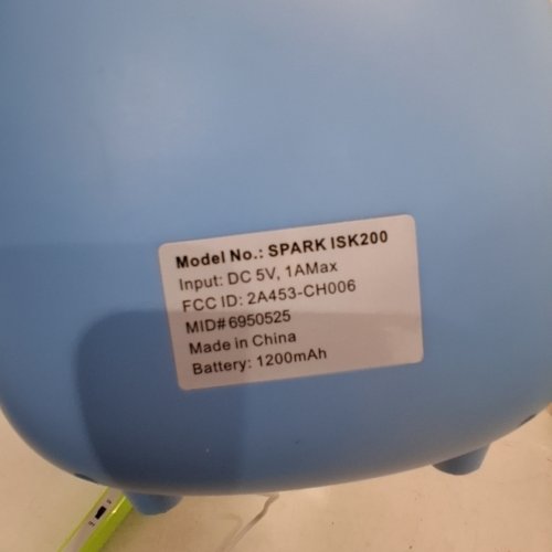 SPARK KARAOKE SPEAKER WITH RADIO - BLUE /GREEN (MODEL: ISK200) image 3