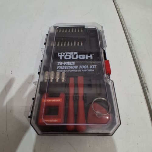 77PC HYPER TOUGH PRECISION TOOL KIT - RED/BLACK image 2
