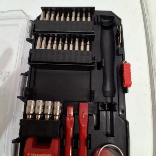 77PC HYPER TOUGH PRECISION TOOL KIT - RED/BLACK image 4