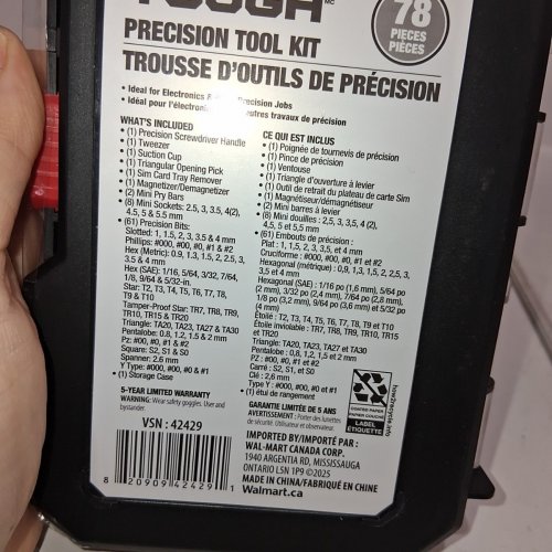 77PC HYPER TOUGH PRECISION TOOL KIT - RED/BLACK image 5