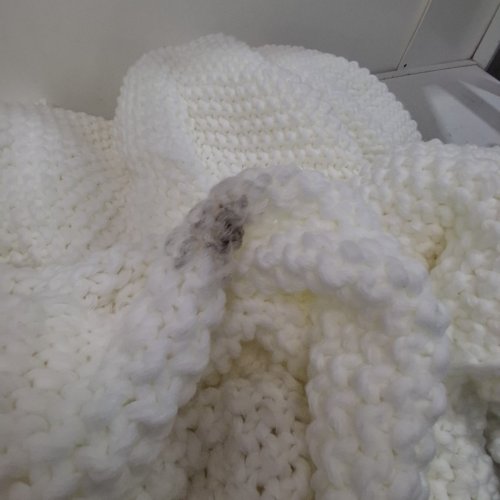 CASALUNA HEAVYWEIGHT LINEN BLEND QUILTED COMFORTER BLANKET - KING - WHITE (MODEL: 060-15-5167) image 5