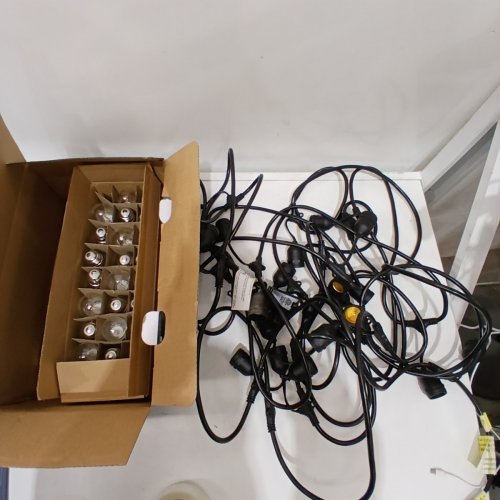 FEIT ELECTRIC WEATHERPROOF LED STRING LIGHTS WITH 26 LIGHTBULBS, 48FT - BLACK image 3