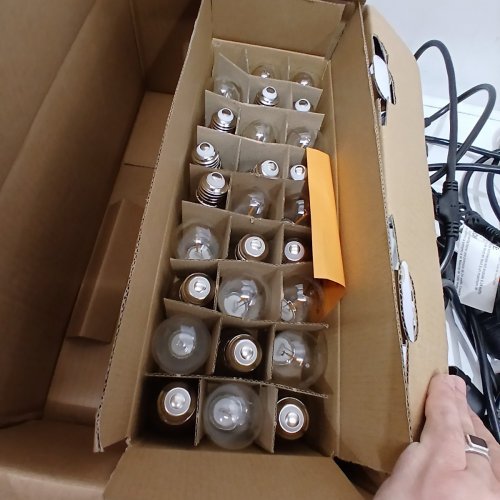 FEIT ELECTRIC WEATHERPROOF LED STRING LIGHTS WITH 26 LIGHTBULBS, 48FT - BLACK image 5