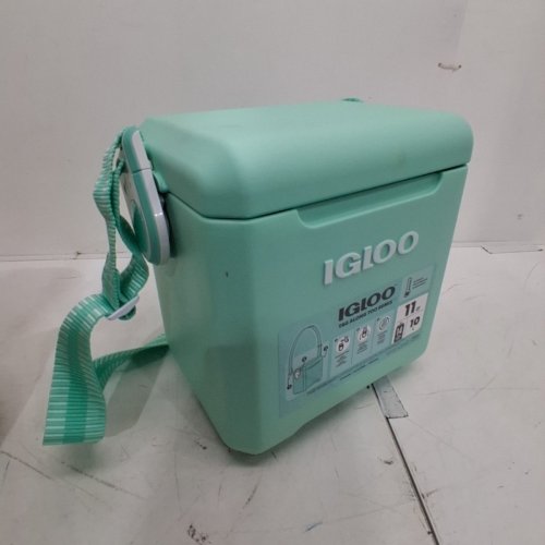 IGLOO TAG ALONG TOO TRAVEL COOLER WITH CARRY STRAP AND LOCKING LID - 10L - 14 CAN - SEAFOAM GREEN (MODEL: 00032971) image 2