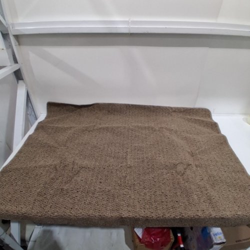 RECTANGLE NON-SLIP BACKING LINCOLN OATMEAL FLOOR MAT - 37" X 47" - BEIGE image 2