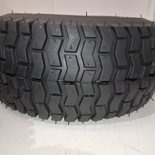 2PK CMOOD FRONT LAWN MOWER WHEEL TIRES - 15X6.00-6 - FOR VARIOUS TRACTOR MODELS - BLACK/SILVER image 5
