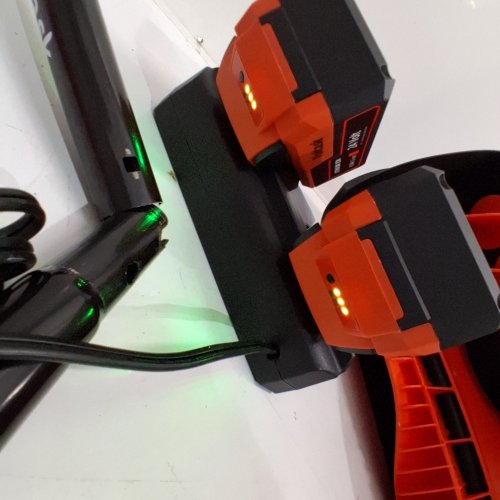 VOLTASK CORDLESS ELECTRIC SNOW SHOVEL WITH CHARGER AND LED LIGHTS - 16" - 48V - BLACK/ORANGE (MODEL: CSS004-160) image 3