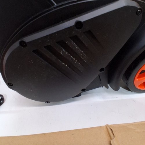 VOLTASK CORDLESS ELECTRIC SNOW SHOVEL WITH CHARGER AND LED LIGHTS - 16" - 48V - BLACK/ORANGE (MODEL: CSS004-160) image 5