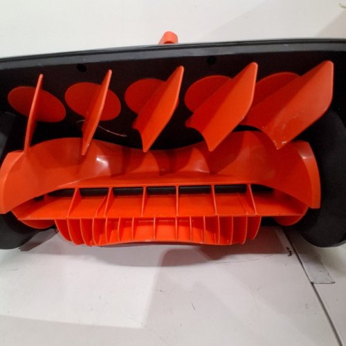 VOLTASK CORDLESS ELECTRIC SNOW SHOVEL WITH CHARGER AND LED LIGHTS - 16" - 48V - BLACK/ORANGE (MODEL: CSS004-160) image 8