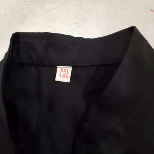 LANGGG CHEF COAT SHORT SLEEVE JACKET - XXL - BLACK image 3