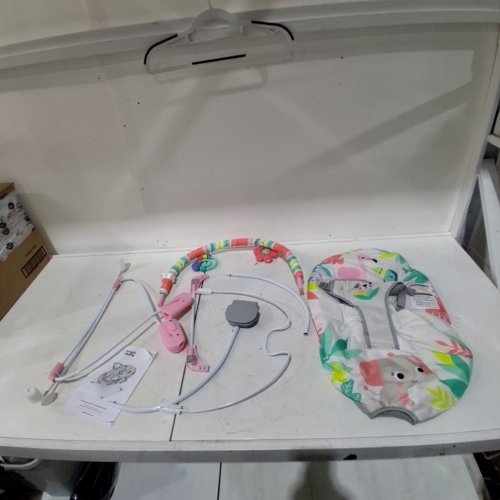 BRIGHT STARTS VIBRATING BOUNCER 0-6 MONTHS -FLAMINGO VIBES (MODEL:12228) image 3