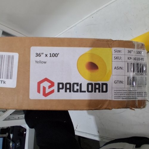 PACLORD ARTS AND KRAFT CONSTRUCTION PAPER ROLL - APROX 36" X 100FT - YELLOW image 3