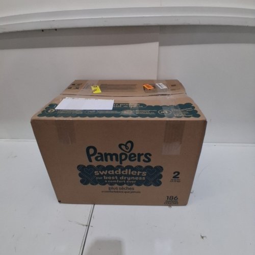 186PK PAMPERS SWADDLERS DISPOSABLE DIAPERS - SIZE 2 image 4