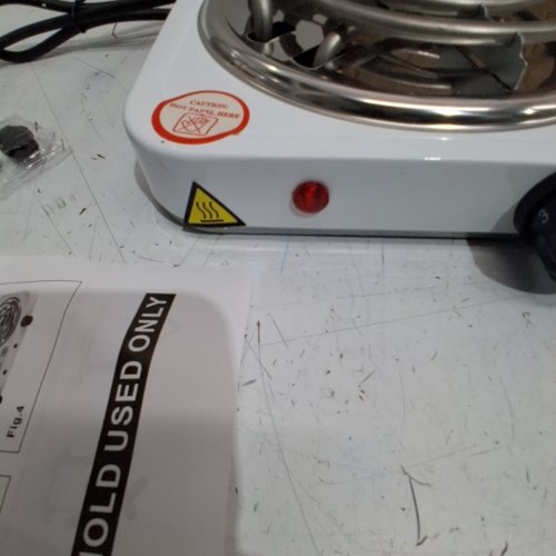 GASHOME MINI PORTABLE SINGLE ELEMENT ELECTRIC STOVE TOP / HOT PLATE - 110V 1000W - WHITE / GREY / BLACK (MODEL : JY38111-02) image 2